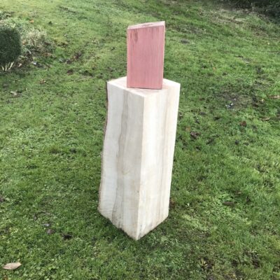 Redwood Swedish Candle on Ash Stand